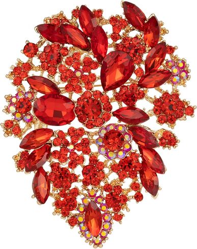 SELOVO Flower Blossom Brooch for Women Party Brooch Pin Accessory for Dance Banquet in Saudi Arabia