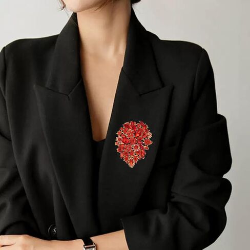 SELOVO Flower Blossom Brooch for Women Party Brooch Pin Accessory for Dance Banquet in Saudi Arabia