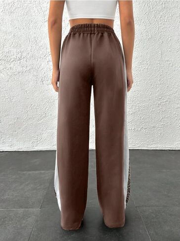 نساء عالي الصرمة للمسلسلات العريضة سروال البهجة النمرات الشريطية الرياضية للركض من أجل العرض غير الرسمي ، التمرين ، صالة ، أزياء الشارع in Kuwait