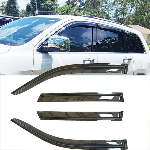 2pcs الأصلي shatterproof مقاوم المطر الجانبي المنحرف الرياح من أجل جيب رانجلر 97-06 ، حرس المطر على الشريط ، أقنعة النوافذ لطيفة المظهر للسيارات ، انحرافات تنفيس لعام 1997-2006 TJ Wrangler 92054 in Kuwait