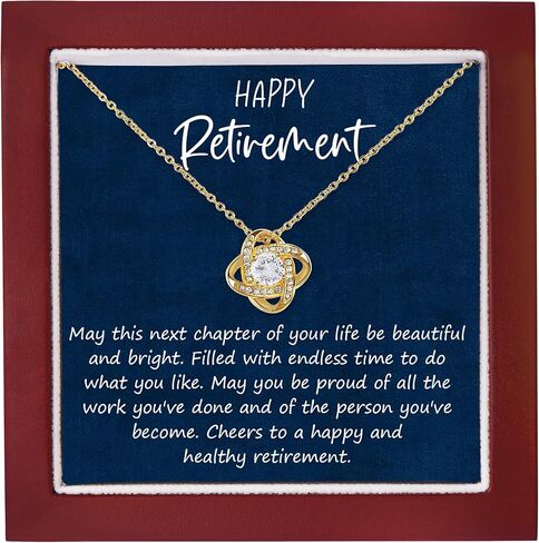 Happy Retirement Necklace For Women - Inspirational Retirement Jewelry With Message Card, Retirement Gifts For Mom, Teacher, Coworker, And Friends in Kuwait