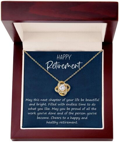 Happy Retirement Necklace For Women - Inspirational Retirement Jewelry With Message Card, Retirement Gifts For Mom, Teacher, Coworker, And Friends in Kuwait