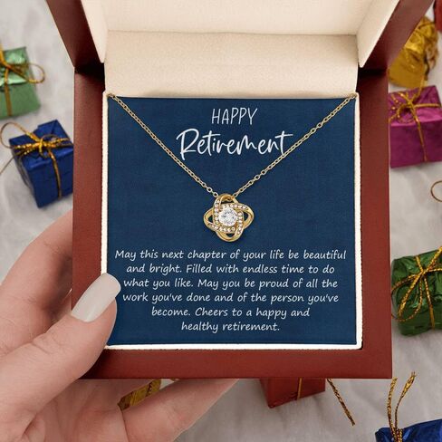 Happy Retirement Necklace For Women - Inspirational Retirement Jewelry With Message Card, Retirement Gifts For Mom, Teacher, Coworker, And Friends in Kuwait