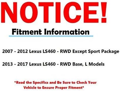 Detroit Axle - Front Brake Kit for Lexus Ls460, Disc Brake Rotors Ceramic Brake Pads 2007 2008 2009 2010 2011 2012 2013 2016 2017 Replacement in Saudi Arabia