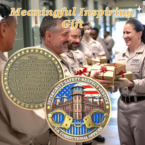 Thin Gray Line Coin - U.S. Correctional Officer Challenge Coins Honor Correctional Officers Gray Prison Police Coin Law Enforcement Coins Appreciation Commemorative Gifts in Kuwait