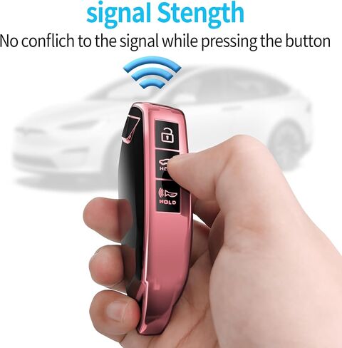 Tukellen for Kia Key Fob ، واقي غطاء Case Case Sofer الخاص بـ TPU متوافق مع 2023 2024 Telluride EV5 Remote 5-Buttons Smart Key ، Key Shell (Pink) in Saudi Arabia