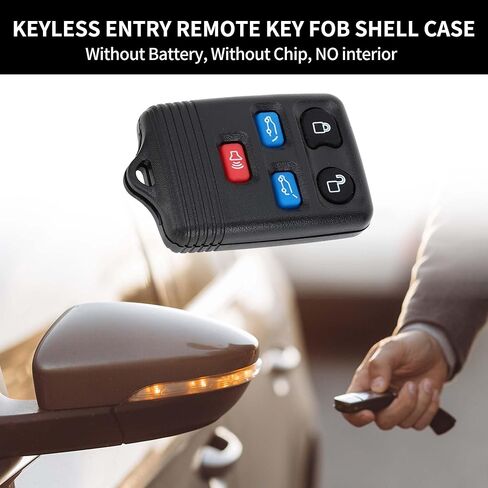 X AutoHaux Key Shell Case Unsible Entry Key Breemplication fob for Ford Expedition 2003-2010 for Lincoln Navigator 2003-2010 5 buttons cwtwb1u551 in Kuwait