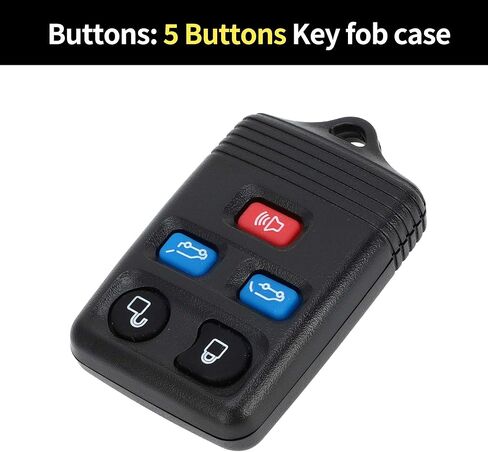 X AutoHaux Key Shell Case Unsible Entry Key Breemplication fob for Ford Expedition 2003-2010 for Lincoln Navigator 2003-2010 5 buttons cwtwb1u551 in Kuwait