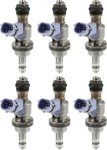 Acropix Car Car Fuel Counder Placement for Lexus GS350 2007-2015 23209-31030-Pack of 6 Silver Tone in Saudi Arabia