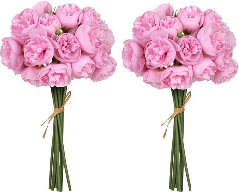 ipopu ranunculus الزهور الاصطناعية الزهور الزهور 18 pcs الحرير الصناعي الفاوات الاصطناعية فو ranunculus for diy الزفاف الزفاف دش الحشو الزهور الزهور (الشمبانيا) in Saudi Arabia