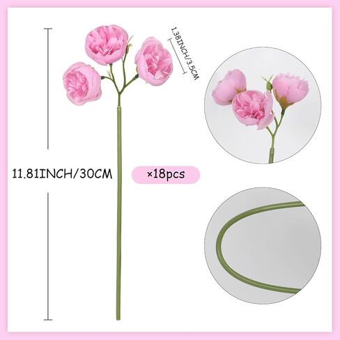 ipopu ranunculus الزهور الاصطناعية الزهور الزهور 18 pcs الحرير الصناعي الفاوات الاصطناعية فو ranunculus for diy الزفاف الزفاف دش الحشو الزهور الزهور (الشمبانيا) in Saudi Arabia