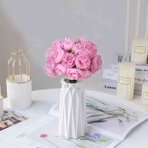 ipopu ranunculus الزهور الاصطناعية الزهور الزهور 18 pcs الحرير الصناعي الفاوات الاصطناعية فو ranunculus for diy الزفاف الزفاف دش الحشو الزهور الزهور (الشمبانيا) in Saudi Arabia