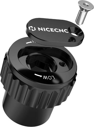 NICECNC Black Rear Shock Adjuster Aluminium Pre-Load Rear Shock Absorbers Compatible with Harley Road Glide FLTRX 2017-2024, Road King Police FLHP 2017-2024, Replacement for:54000141, See Fitment in Saudi Arabia
