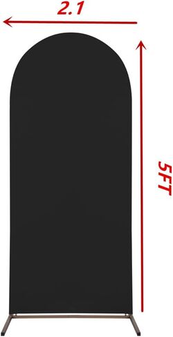 Wedding Arch Cover，White Arch Backdrop Cover Stretchy Spandex Backdrop Stand Covers for Birthday Party Ceremony Banquet Decor (Rose, 5ft) (Rose, 5ft) in Saudi Arabia