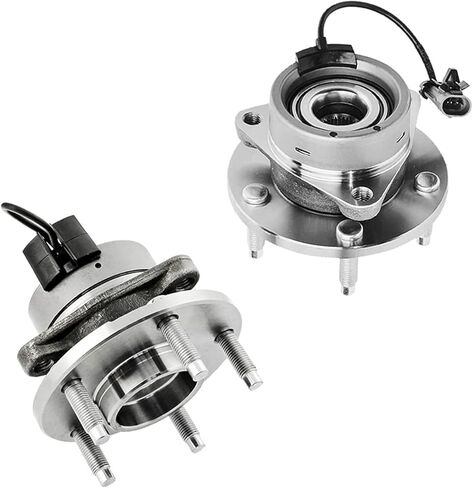 Detroit Axle - Front Brake Kit for 2008-2011 Chevrolet HHR Disc Brakes Rotors Ceramic Brake Pads 2009 2010 Wheel Bearing Hubs Replacement : 10.86“ inch Rotors in Saudi Arabia