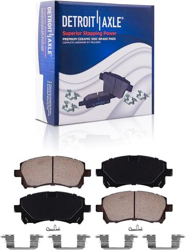 Detroit Axle - Brake Kit for Subaru Forester 1998-2002 - [Impreza 1999-2001] Disc Brakes Rotors Ceramic Brake Pads Replacement Front and Rear in Saudi Arabia