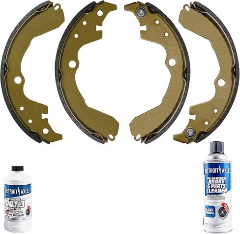 Detroit Axle-FWD Brake Shoes for 2003-2008 Toyota Matrix Pontiac Vibe 2004 2005 2006 2007 [Models w/خلفية فرامل الطبل] أحذية الفرامل شبه المعدنية المتميزة in Saudi Arabia