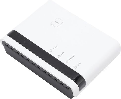 USB Print Server - Allows to Share up to 4 Printers wirelessly or via Ethernet, 10/100Mbps LAN Bridge Sharing Wired Wireless Standalone Modes Print Server, Plug and Play (US Plug) in Saudi Arabia
