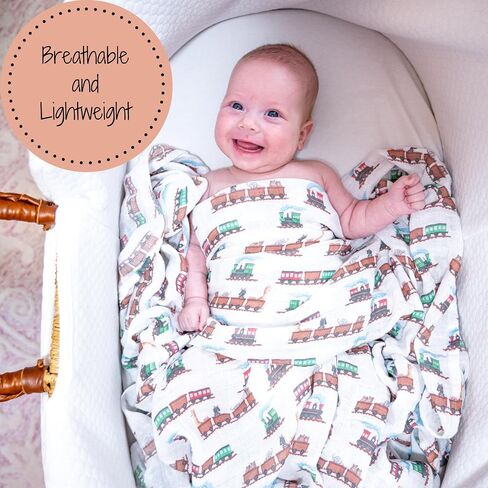 Swaddle Blanket 100% Cotton, Soft Muslin Swaddle Blankets, 47 x 47 inches Baby Swaddles for Boys and Girls, Lightweight Baby Blanket, Baby Essentials, Registry (Golf Balls Print) in Saudi Arabia