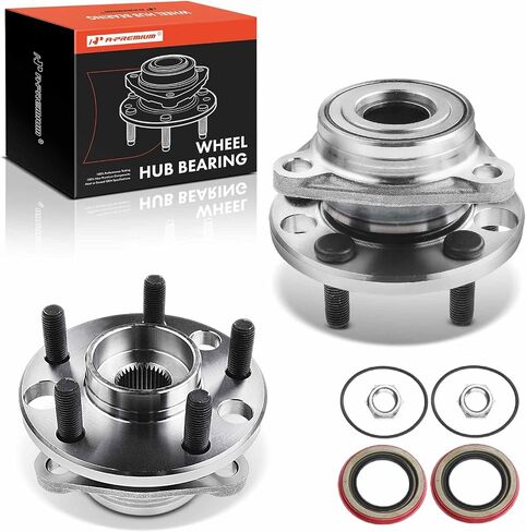 A-Premium 2 X Bront Wheel Bearing and Hub Assembly مع 5-Lug متوافق مع شيفروليه و Cadillac & Buick & Oldsmobile & Pontiac-1984-2005-Skyhawk ، Somerset ، Cimarron ، Tempest in Saudi Arabia