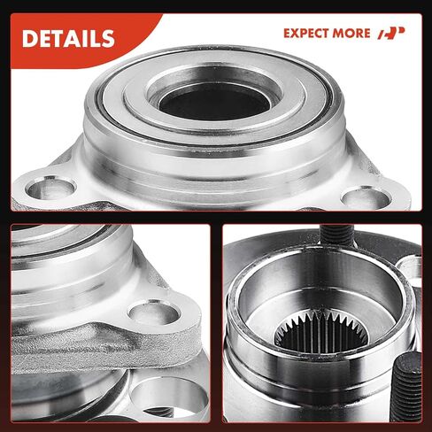 A-Premium 2 X Bront Wheel Bearing and Hub Assembly مع 5-Lug متوافق مع شيفروليه و Cadillac & Buick & Oldsmobile & Pontiac-1984-2005-Skyhawk ، Somerset ، Cimarron ، Tempest in Saudi Arabia