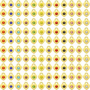 BetterJonny 120 Pieces Crystal Birthstone Charms Beads, 12 Colors Round Crystal Charm with Rings Handmade Jewelry Pendants for Jewelry Necklace Bracelet Earring Making in Kuwait