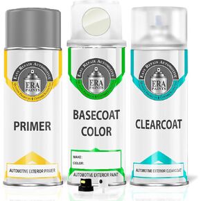 Era Paints W37 - Wicked White for Mitsubishi match match automotive touch up paint spray - premium kit in Kuwait