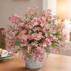 Spring Decorations for Home Fake Flowers Hydrangea Artificial Plants Indoor Mantle Decor Plastic Flowers Artificial Plants Outdoor Garden Decor Hanging Plants 6pcs White Flowers in Saudi Arabia