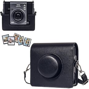 CAIYOULE Case for Fujiflim Instax Wide EVO Instant Camera PU Leather Bag and for Fuji Wide Film Photo Magnetic Picture Frame with Adjustable Straps Brown-（No Camera） in Kuwait