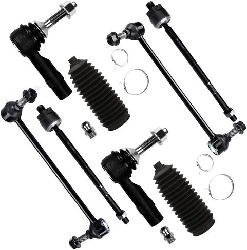 SCITOO 8pcs Front Suspension Kit Sway Bar Links Inner Outer Tie Rod Ends w/Steering Boots fit for 2010-2012 for Ford Flex 2010-2012 for Ford Taurus 2010-2012 for Lincoln MKS 2010-2012 for Lincoln MKT in Saudi Arabia
