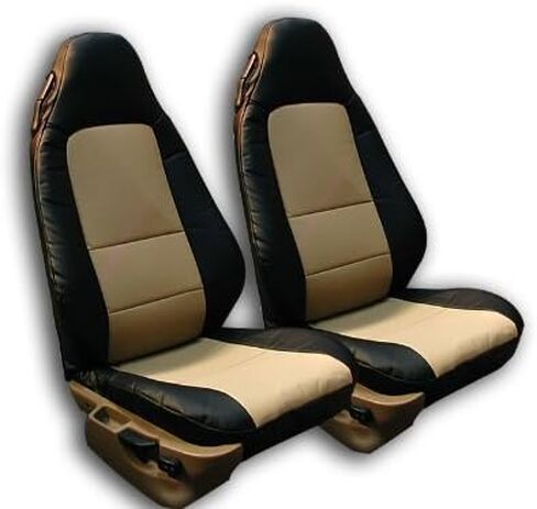 Iggee Designed for BMW Z3 (Not M Series) Artificial Leather Custom Original fit 2 Front seat Covers Pair (Beige) in Kuwait