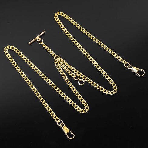 سلسلة مراقبة الجيب الذهب/الفضة من الرجال ألبرت خمر مع مشابك جراد البحر و T-BAR سترات واقعية رابط السترة/بدلة لساعات الجيب/قلادة in Kuwait