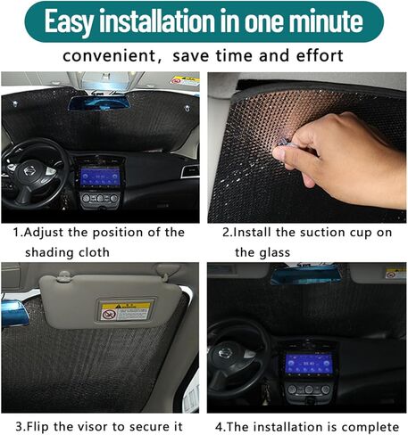 السيارة الزجاجية للسيارة Sunshade نمط الرخام الكلاسيكي مع كتلة الأشعة فوق البنفسجية نافذة أمامية حماية عزل الحماية من أشعة الشمس القابلة للطي للسيارات سيارات السيارات سيارات الدفع الرباعي in Kuwait
