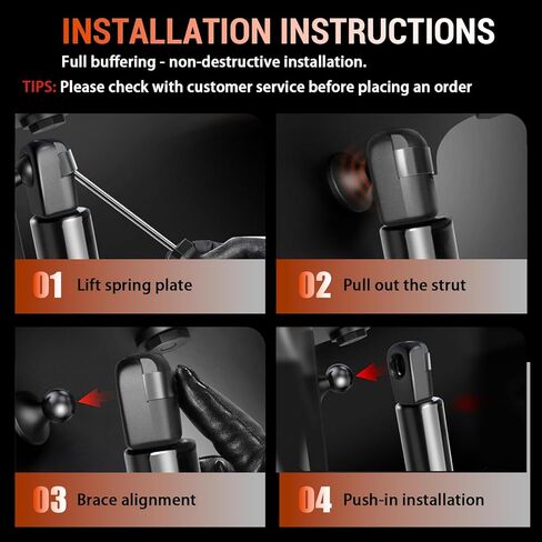 2PCS دعامات الفقس الخلفي ، دعامات دعم رفع هود ، دعامات الغاز ، تناسب لعام 2009 2010 2011 2012 2013 2014 2015 2017 شيفروليه ترافيرس in Kuwait