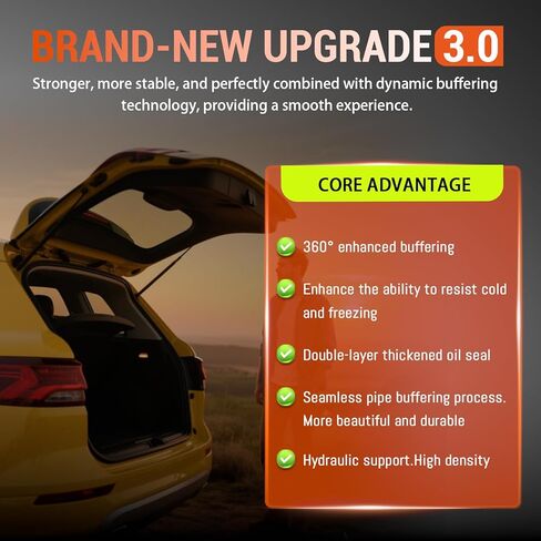 2PCS دعامات الفقس الخلفي ، دعامات دعم رفع هود ، دعامات الغاز ، تناسب لعام 2009 2010 2011 2012 2013 2014 2015 2017 شيفروليه ترافيرس in Kuwait