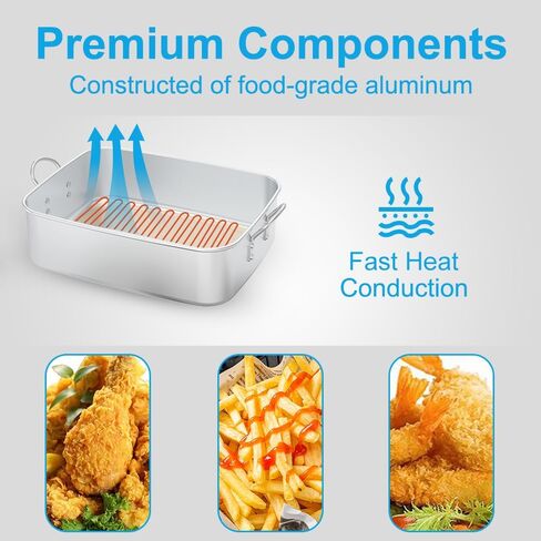 10QT Outdoor Fish Fryer Kit – Heavy-Duty Aluminum Pot, 6.7QT Basket, Propane Deep Fryer with 0-10 PSI Regulator & Steel Frame – Ideal for Seafood & More in Saudi Arabia