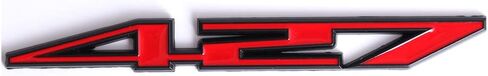 2x 427 شارة الشعار الألمنيوم شارة Red & Silver لـ Z06-C6 427 CI (أحمر) in Saudi Arabia