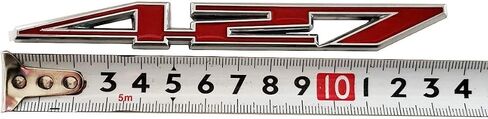 2x 427 شارة الشعار الألمنيوم شارة Red & Silver لـ Z06-C6 427 CI (أحمر) in Saudi Arabia