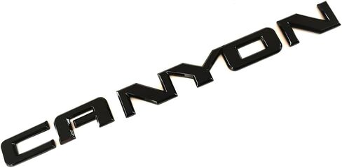 1Pc Canyon Emblem Front Side Door Rear Liftgate Tailgate Nameplate Logo 3D Badge Sticker 22900425 Decorate Replacement for Canyon (Chrome) in Kuwait