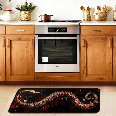 Tiger Floral Kitchen Floor Mat, Room Runner Rugs 17''x51'' Laundry Room Rug Runner,Bathroom, and Mudroom in Saudi Arabia