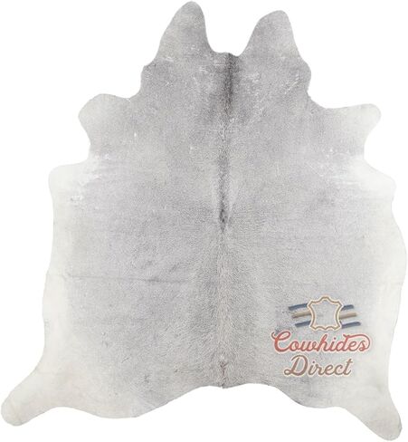 Cowhides Direct Genuine Cowhide Rug - 100% Real Cowhide Rug - Modern Style Cow Skin Rugs for Living Room, Bedroom, Kitchen & More (7’x8’ Medium Grey) in Saudi Arabia