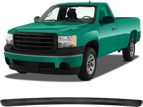 Front Hood Molding Trim Moulding Spoiler Wing ABS Matte Black Replacement for GMC Sierra 1500 2007-2013 for GMC Sierra 2500 HD 2007-2010 for GMC Sierra 3500 HD 2007-2010 in Saudi Arabia