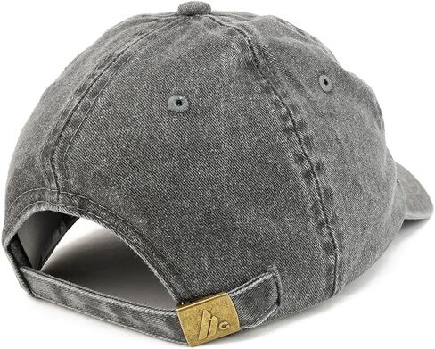 Trendy Apparel Shop Crescent Moon Embroidered Washed Cotton Adjustable Cap in Saudi Arabia