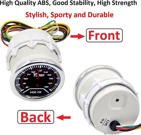 CAR Tacho Gauge 2 "52mm مقياس سرعة الدوران المقياس المقياس المقياس العالمي للمؤشرات RPM Univers in Kuwait
