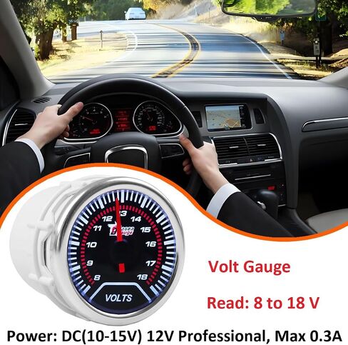 CAR Tacho Gauge 2 "52mm مقياس سرعة الدوران المقياس المقياس المقياس العالمي للمؤشرات RPM Univers in Kuwait