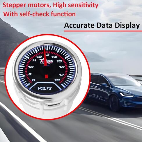 CAR Tacho Gauge 2 "52mm مقياس سرعة الدوران المقياس المقياس المقياس العالمي للمؤشرات RPM Univers in Kuwait