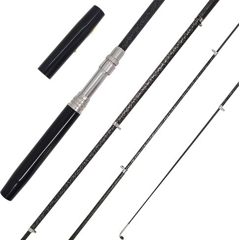 Portable Small Pen Fishing Rod Spinning Reel Combos, 38" 55" Compact Telescopic Fish Pole Kits for All Season Fishing in Rivers, Lakes, Ice, etc. in Saudi Arabia