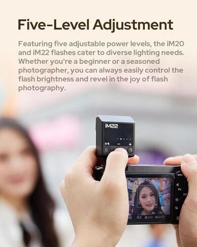 فلاش كاميرا Godox IM20 ، Mini Flash Speedlite ، 440 وميض كامل القوة ، الليثيوم المدمج لفوجي ، سوني نيكون ، كاميرا كانون ، أبيض اللون in Saudi Arabia