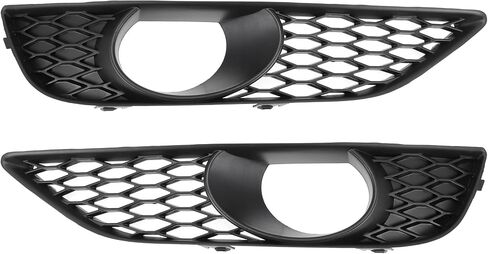 Fog Light Grill No.4L0807675C/4L0807676C 20.47"x4.13" Front Lower Bumper Fog Light Cover Inserts for Audi Q7 2010-2015 ABS Black in Saudi Arabia