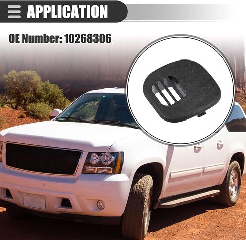 Motoforti Air Temp Sensor Cover ، Grille Center Vent Dash ، لشيفروليه كورفيت 5.7L 1997-2004 ، البلاستيك ، 10268306 ، أسود in Saudi Arabia